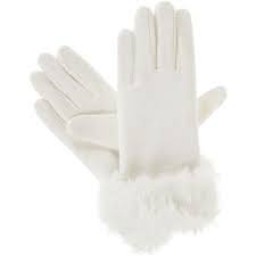 Isotoner Smartdi Fleece Glove W/Smartouch Technology - Ivory