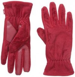 Isotoner Smartdi Fleece Glove W/Smartouch Technology - Really Red