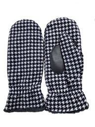 Isotoner Smartdri Fleece Mitten W /Smartouch Technology - Houndstooth