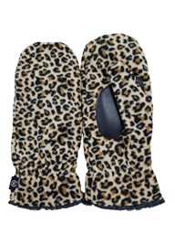 Isotoner Smartdri Fleece Mitten W /Smartouch Technology - Leopard