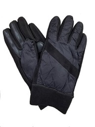 Isotoner Smartdri Super Soft Nylon Fleece Pieced Glove - Black