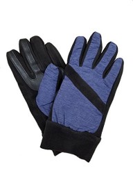 Isotoner Smartdri Super Soft Nylon Fleece Pieced Glove - Navy Heather