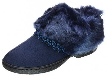Isotoner Microsuede Nola Boot - Navy Blue