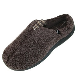 Isotoner Frosted Berber Thomas Hoodback - Dark Chocolate