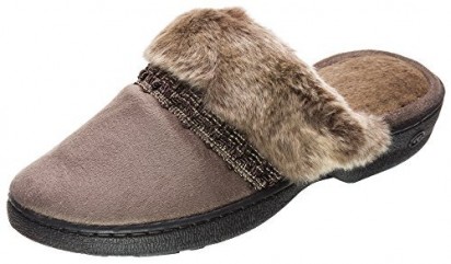 Isotoner Microsuede Nola Clog - Smoky Taupe
