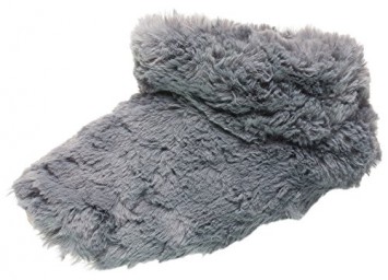 Isotoner Textured Faux Fur Regina Boot - Ash