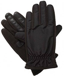 Isotoner Tech Stretch Smartouch Gloves With Thermaflex - Black