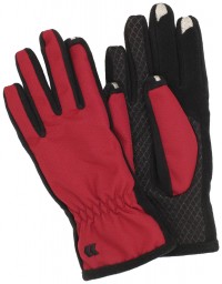 Isotoner Tech Stretch Smartouch Gloves With Thermaflex - Really Red