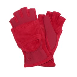 Isotoner Hybrid Convertible Flip Top Gloves - Really Red