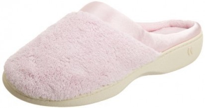 Isotoner Microterry Pillowstep Satin Clog - Peony