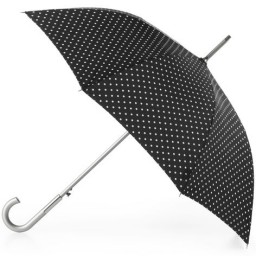 Totes Automatic Stick Umbrella - Swiss Dot 