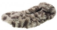 Isotoner Bunny Fur Ballerina  - Grey Cheetah