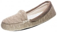 Isotoner Microsuede & Heather Knit Marisol Moc - Oatmeal Heather