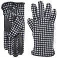 Isotoner Stretch Fleece Smartouch Gloves With Microluxe Spill - Houndstooth