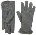 Isotoner Stretch Fleece Smartouch Gloves With Microluxe Spill - Oxford Heather