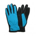 Isotoner Smartdri Super Soft Nylon Fleece Pieced Glove - Heathered Blue Note