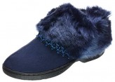 Isotoner Microsuede Nola Boot - Navy Blue