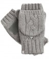 Isotoner Stretch Fleece Gloves With Faux Fur Cuff - Ivory