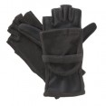 Isotoner Hybrid Convertible Flip Top Gloves - Black