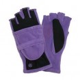 Isotoner Hybrid Convertible Flip Top Gloves - Concord Grape