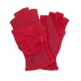 Isotoner Hybrid Convertible Flip Top Gloves - Really Red