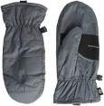 Isotoner Quilted Nylon Mitten With Warm Touch - Charcoal