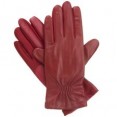 Isotoner Leather Glove W/Twisted Belt (Fleece) - Really Red