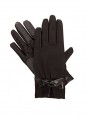Isotoner Fashion Stretch Smartouch® Gloves W/Snake Belt - Black