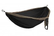 ENO Eagles Nest Outfitters - Double Deluxe Hammock, Portable Hammock for Two, Khaki/Black
