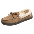 Isotoner Stretch Microsuede Jared Moccasin - Teak