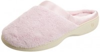 Isotoner Microterry Pillowstep Satin Clog - Peony