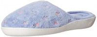 Isotoner Embroidered Terry Sole Clog - Periwinkle
