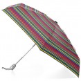 Totes Mini Auto Open Close Umbrella - Skinny Stripe