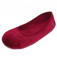 Isotoner Stretch Velour Signature Sonya Ballerina - Henna