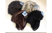 All Fur Solid Colored Ear Cover Hats