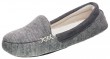 Isotoner Microsuede & Heather Knit Marisol Moc - Heather Grey