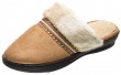Isotoner Microsuede Joey Clog W/Trim - Buckskin