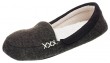 Isotoner Microsuede & Heather Knit Marisol Moc - Black