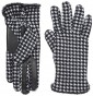 Isotoner Stretch Fleece Smartouch Gloves With Microluxe Spill - Houndstooth