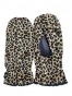 Isotoner Smartdri Fleece Mitten W /Smartouch Technology - Leopard