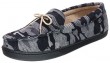 Isotoner Heathered Knit/Camo Cord Peyton Moc - Black Camo