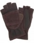 Isotoner Hybrid Convertible Flip Top Gloves - Brown