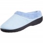 Isotoner Mixed Microterry SS Hoodback Slippers - Bonnie Blue