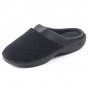 Isotoner Microterry Pillowstep Satin Clog - Black