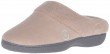 Isotoner Mixed Microterry SS Hoodback Slippers - Taupe