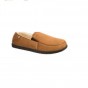 Isotoner Stretch Microsuede Tom Moccasin - Cognac
