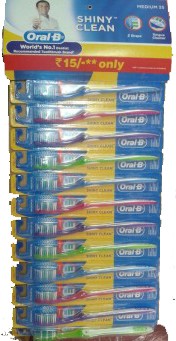 oral b shiny clean toothbrush price