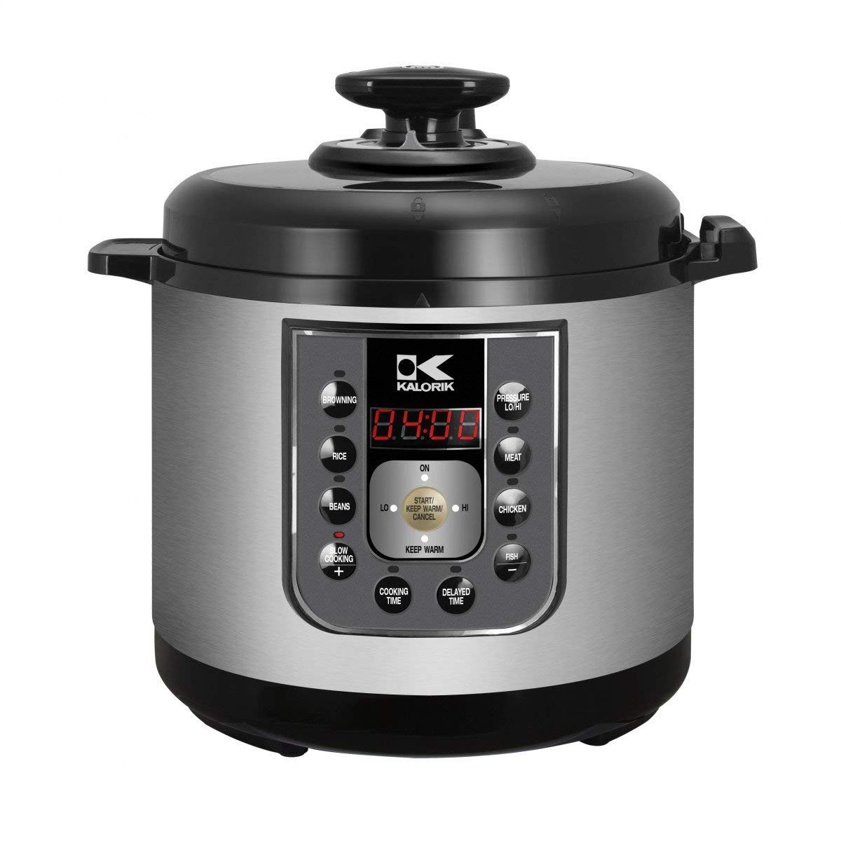 Kalorik Black and Stainless Steel Perfect Sear Pressure Cooker