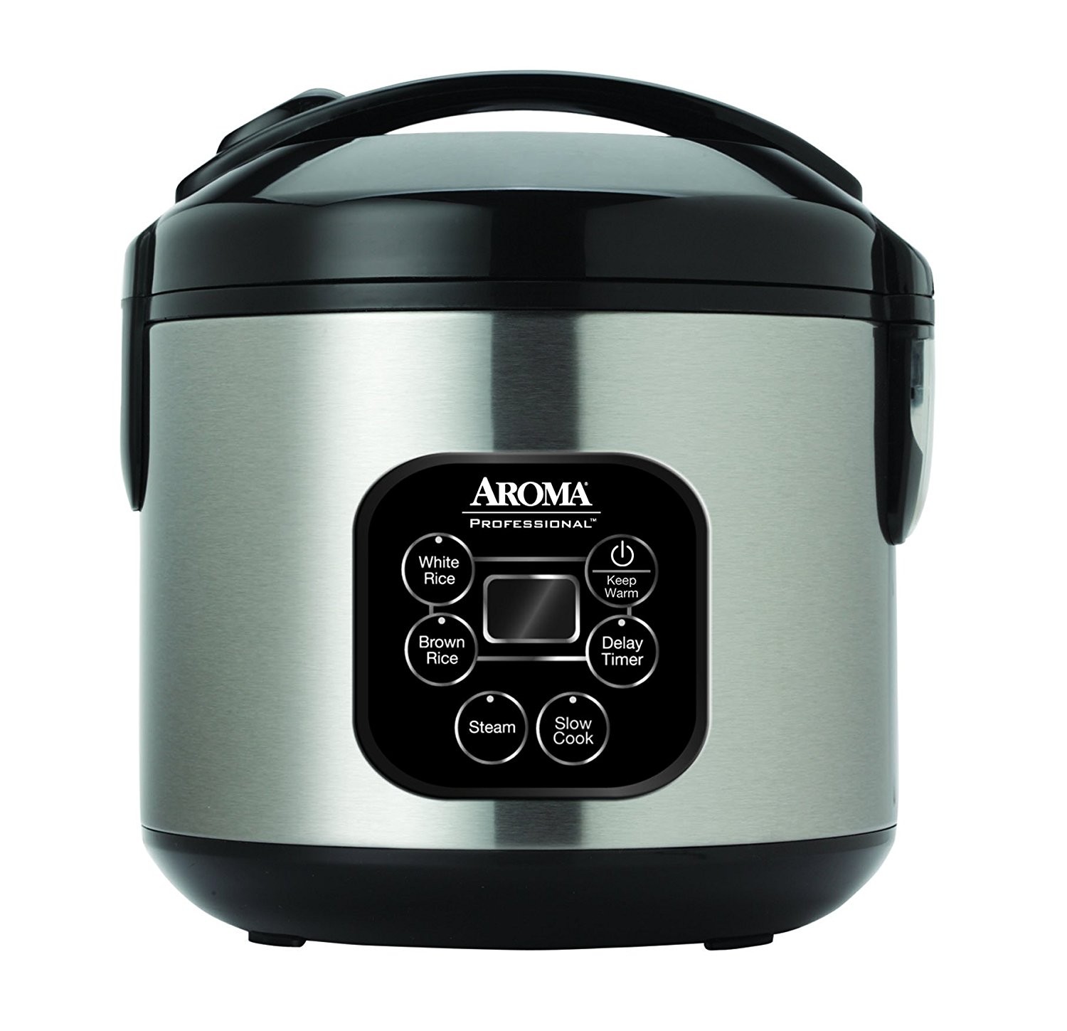 Aroma 8 Cup Cool Touch Rice Cooker/ Multi Cooker-Stainless Steel