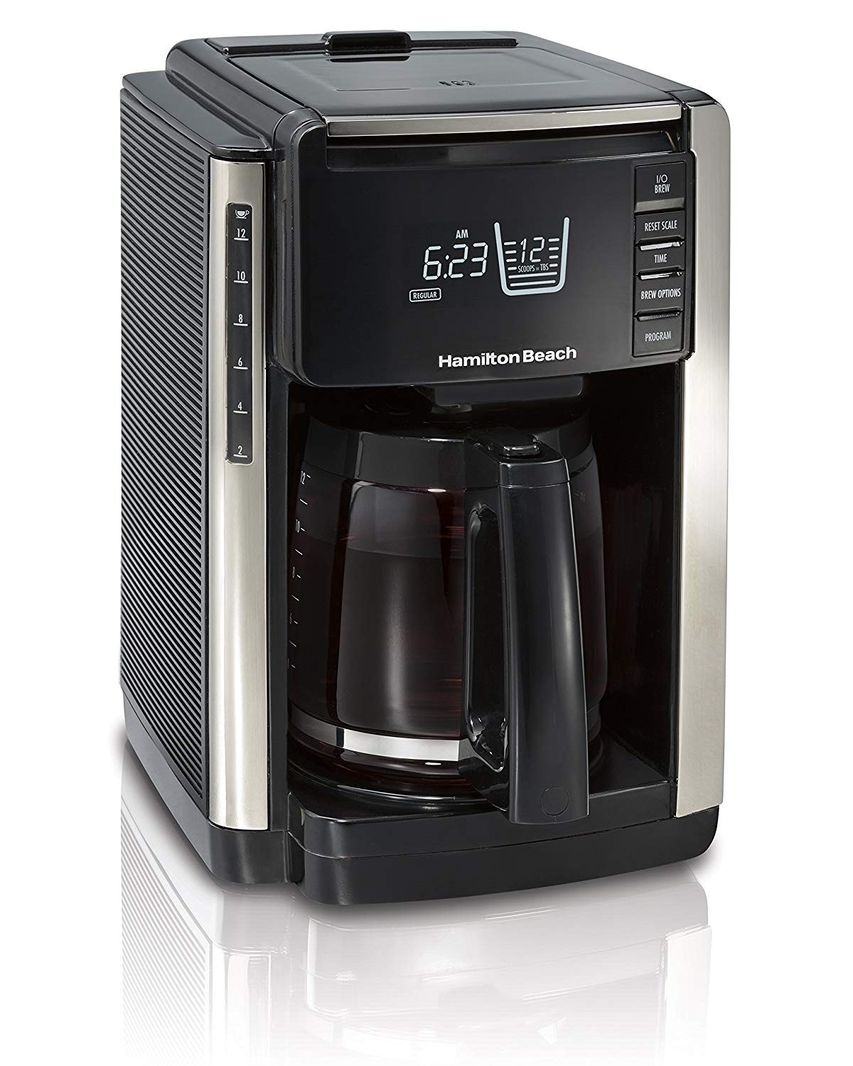 Hamilton Beach 2-Way Programmable Coffee Maker Stainless - 47650FG